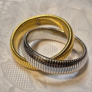 Janis Savitt Gold and Silver Cobra Women's Bracelet